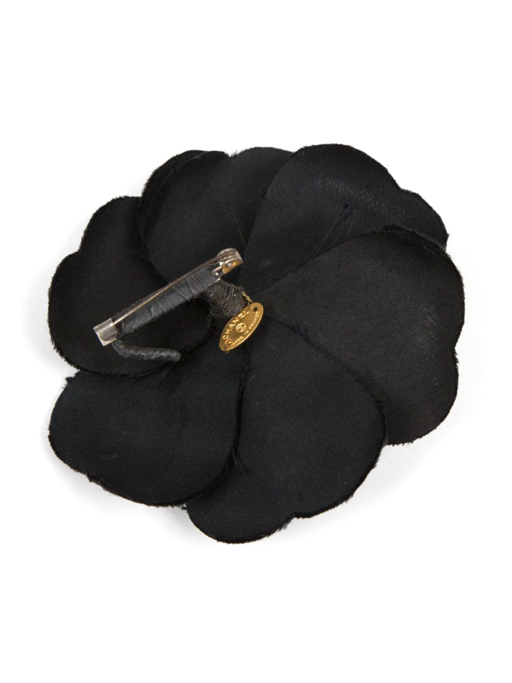 CHANEL Pre-Owned 1990s Camellia brooch - Zwart