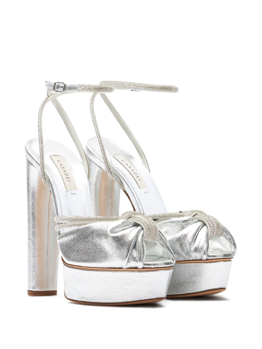 Casadei 140mm Taylor Flora Wonder - Silver