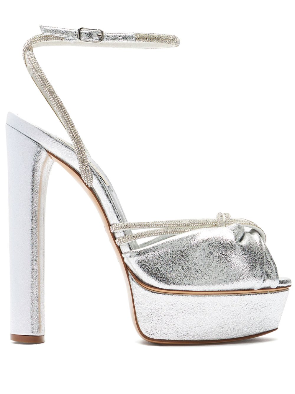 Casadei 140mm Taylor Flora Wonder Silver