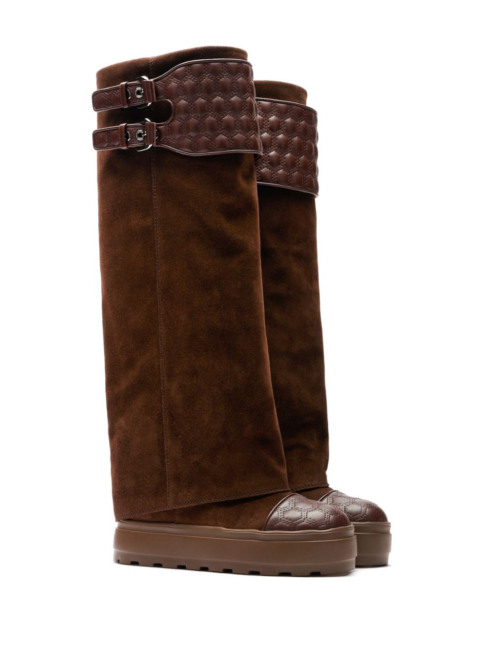 Casadei Maison Lab Double Face boots Brown