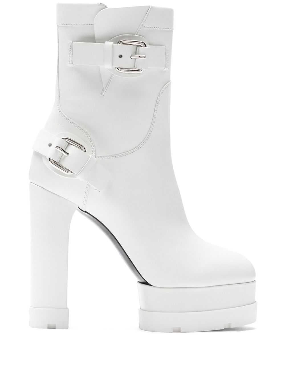 Casadei 120mm Nancy Rock Boots White