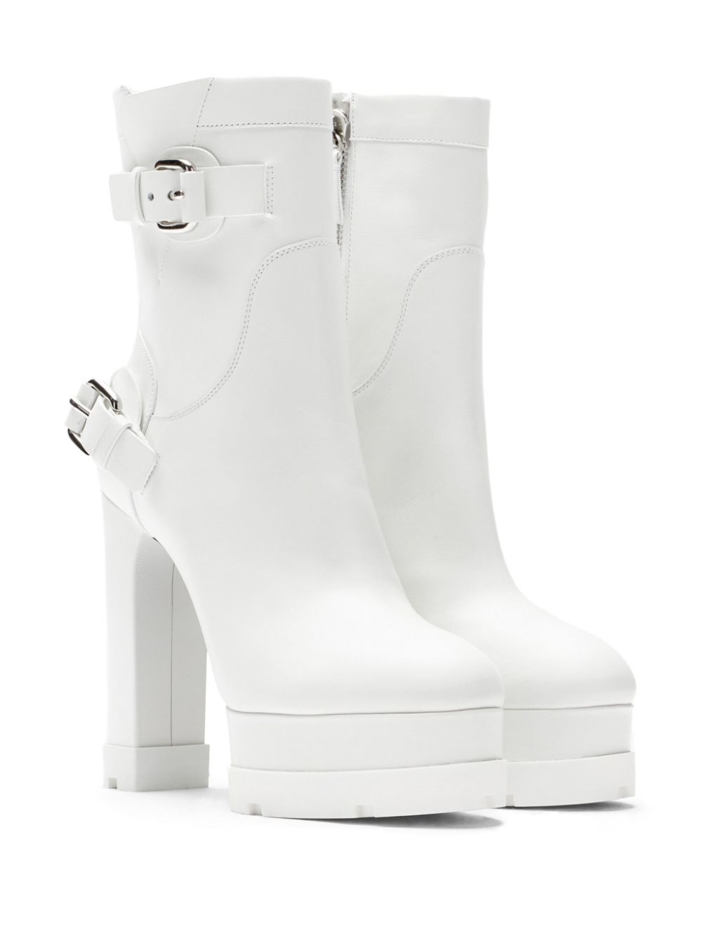 Casadei 120mm Nancy Rock boots - White