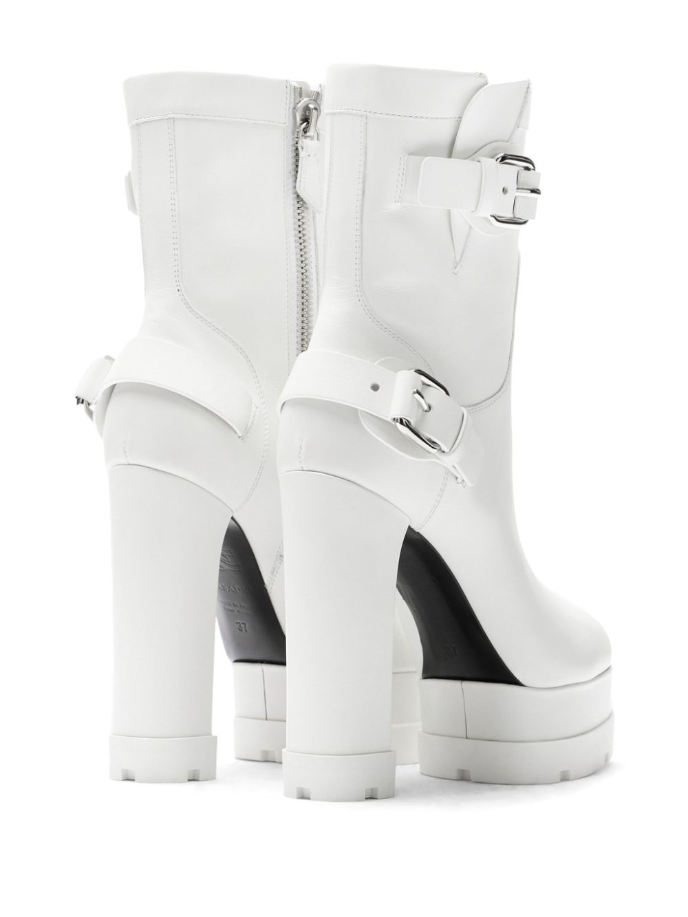 Casadei 120mm Nancy Rock boots White