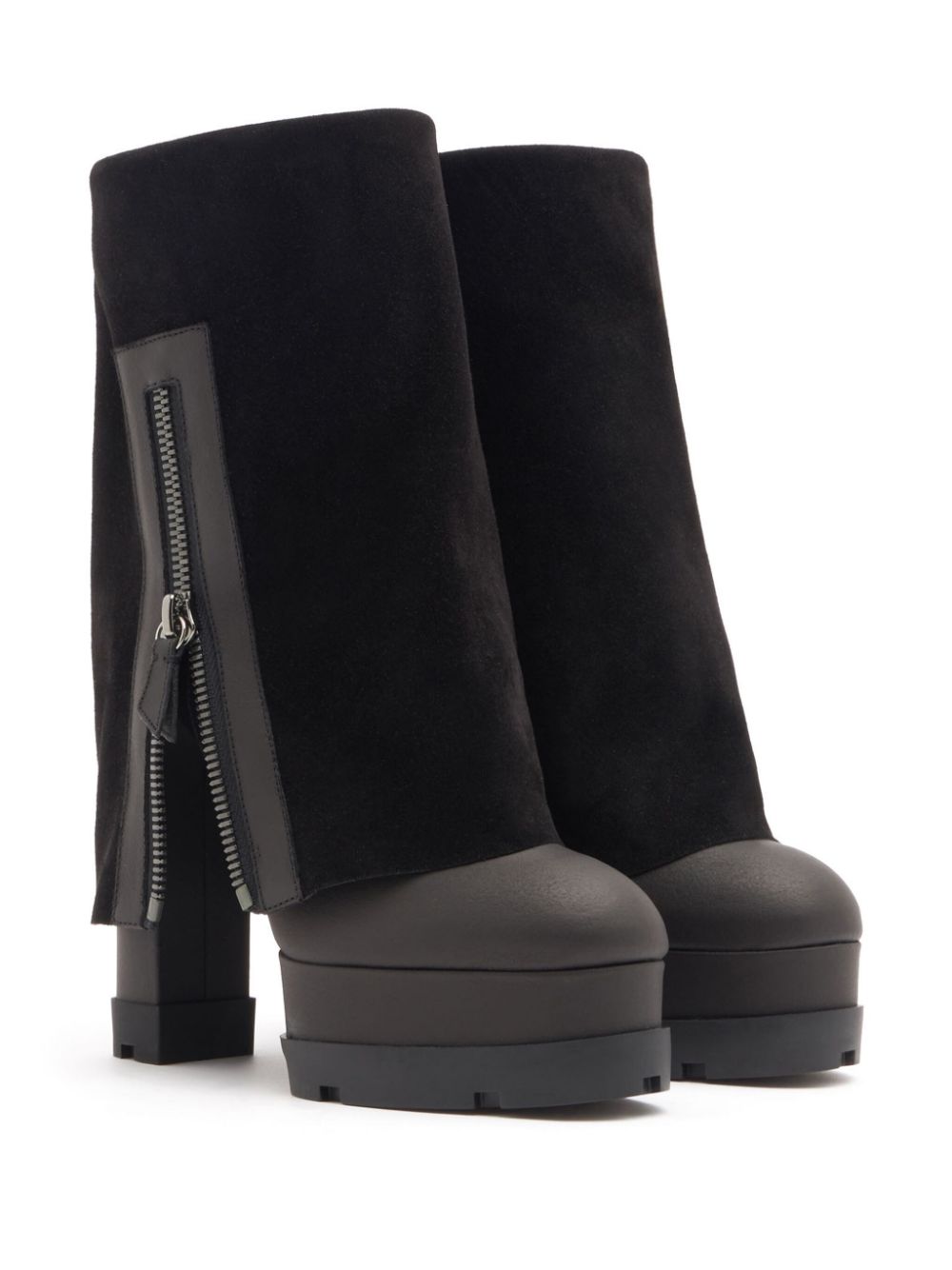 Casadei 120mm Nancy Reversable boots - Black