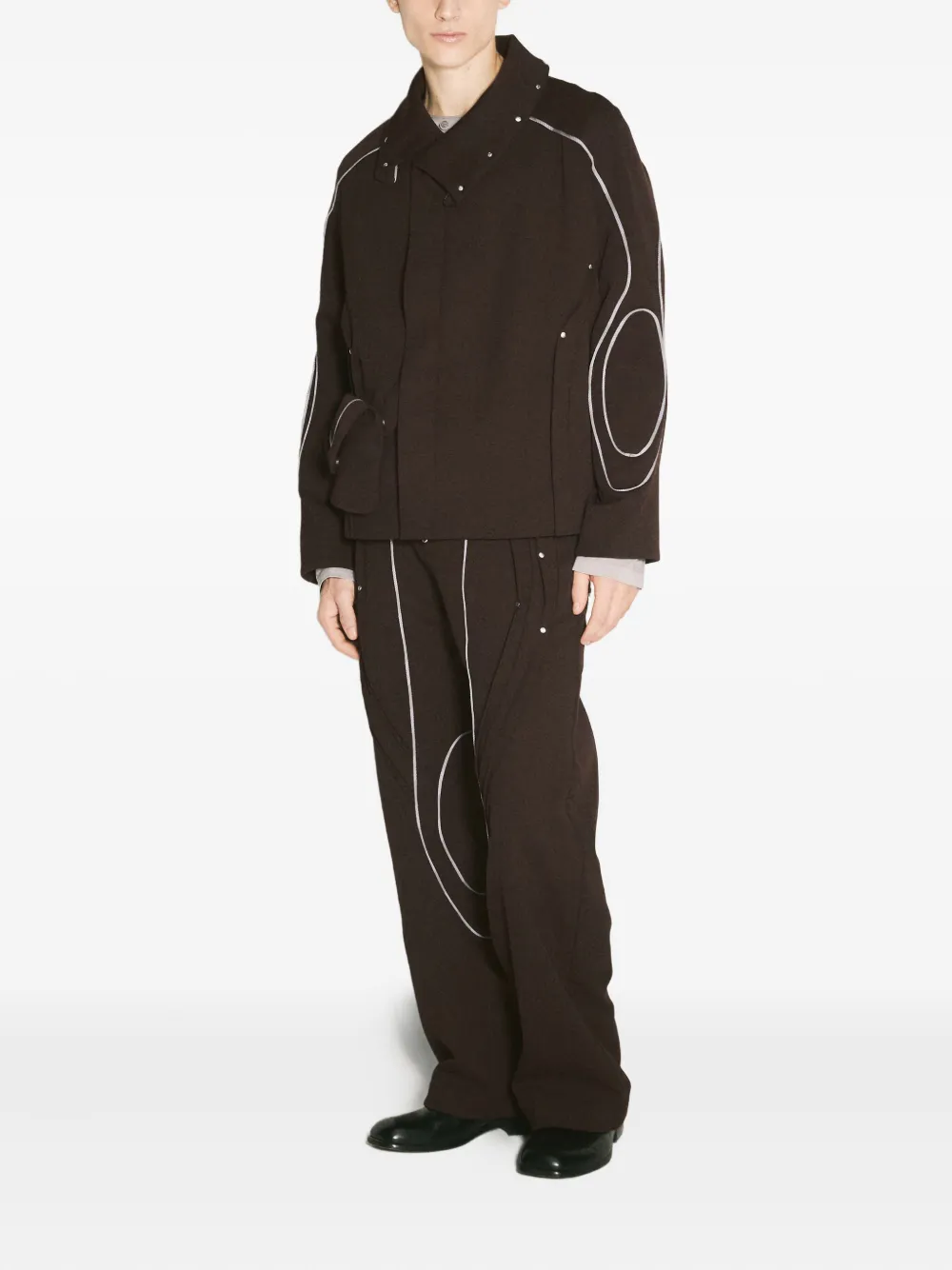 Kiko Kostadinov Broek met vlakken en afwerking Zwart
