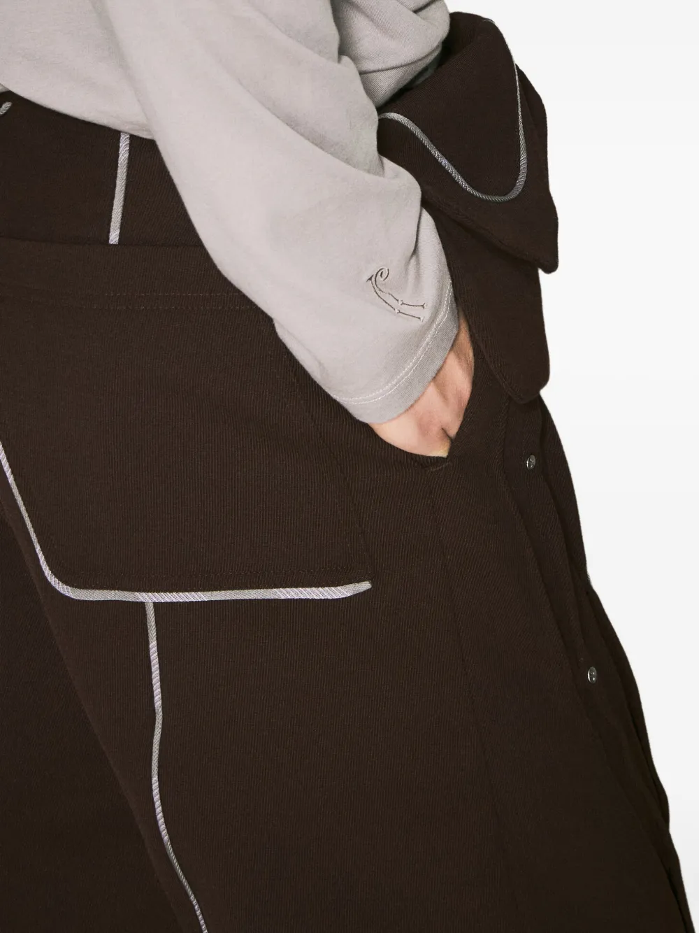 Kiko Kostadinov Broek met vlakken en afwerking Zwart