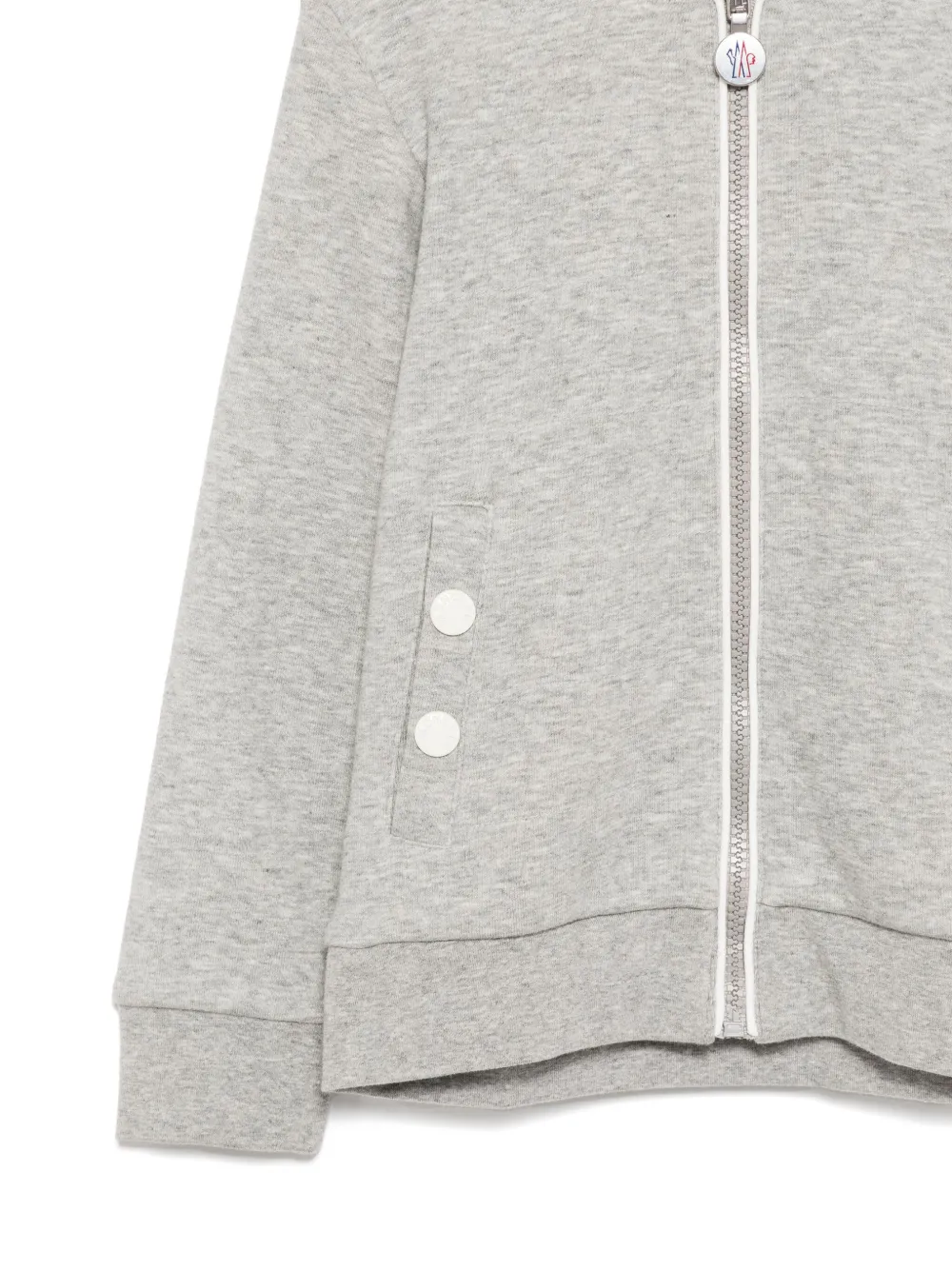 Moncler Enfant Hoodie met rits Grijs