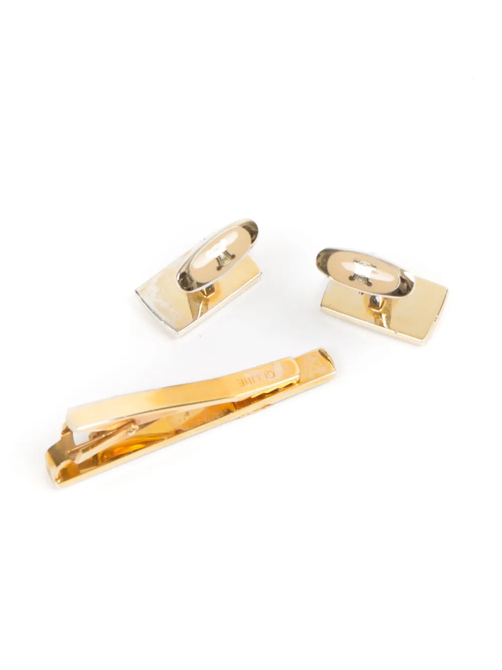 Pre-owned Celine 1980 Triomphe Cufflinks Set In 金色