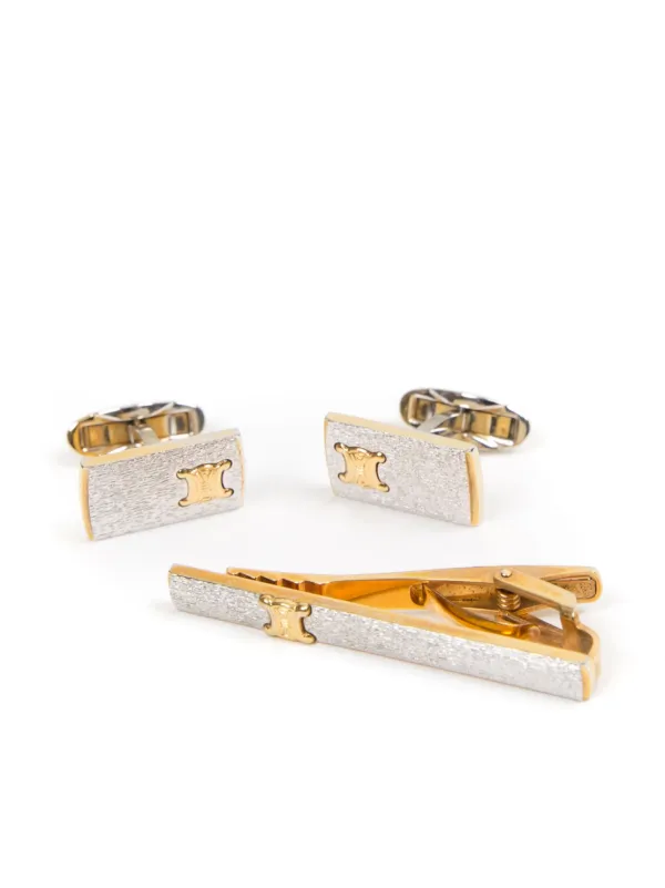Celine Pre-Owned 1980s トリオンフ カフスボタン セット | ゴールド