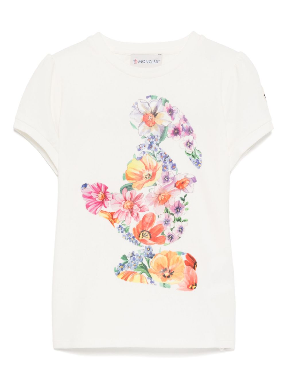 Moncler Enfant graphic-print T-shirt - White