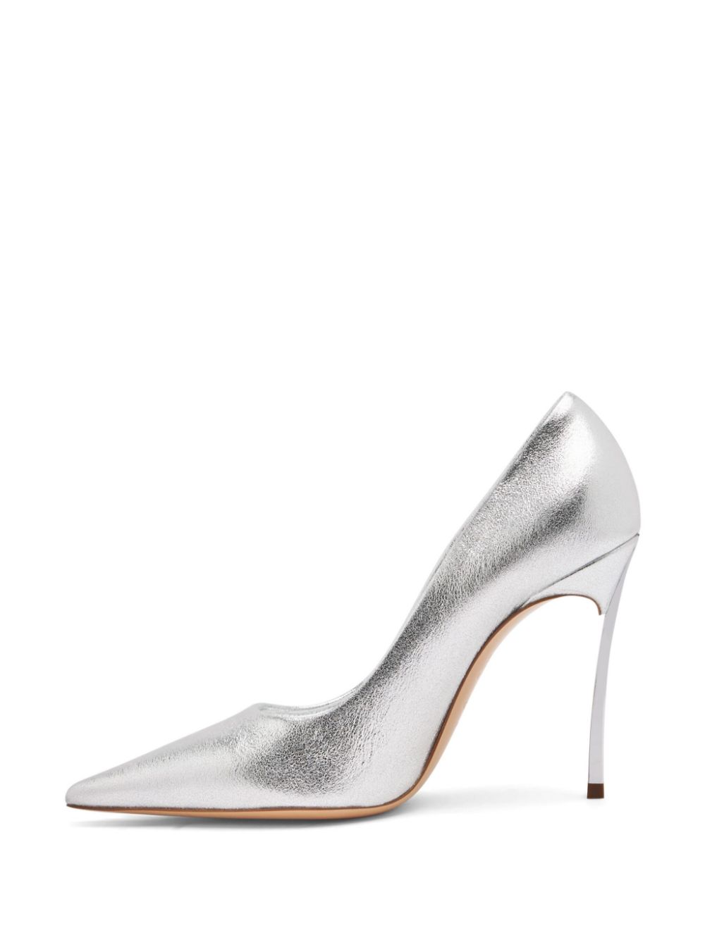 Casadei 100mm Superblade Wonder pumps Silver