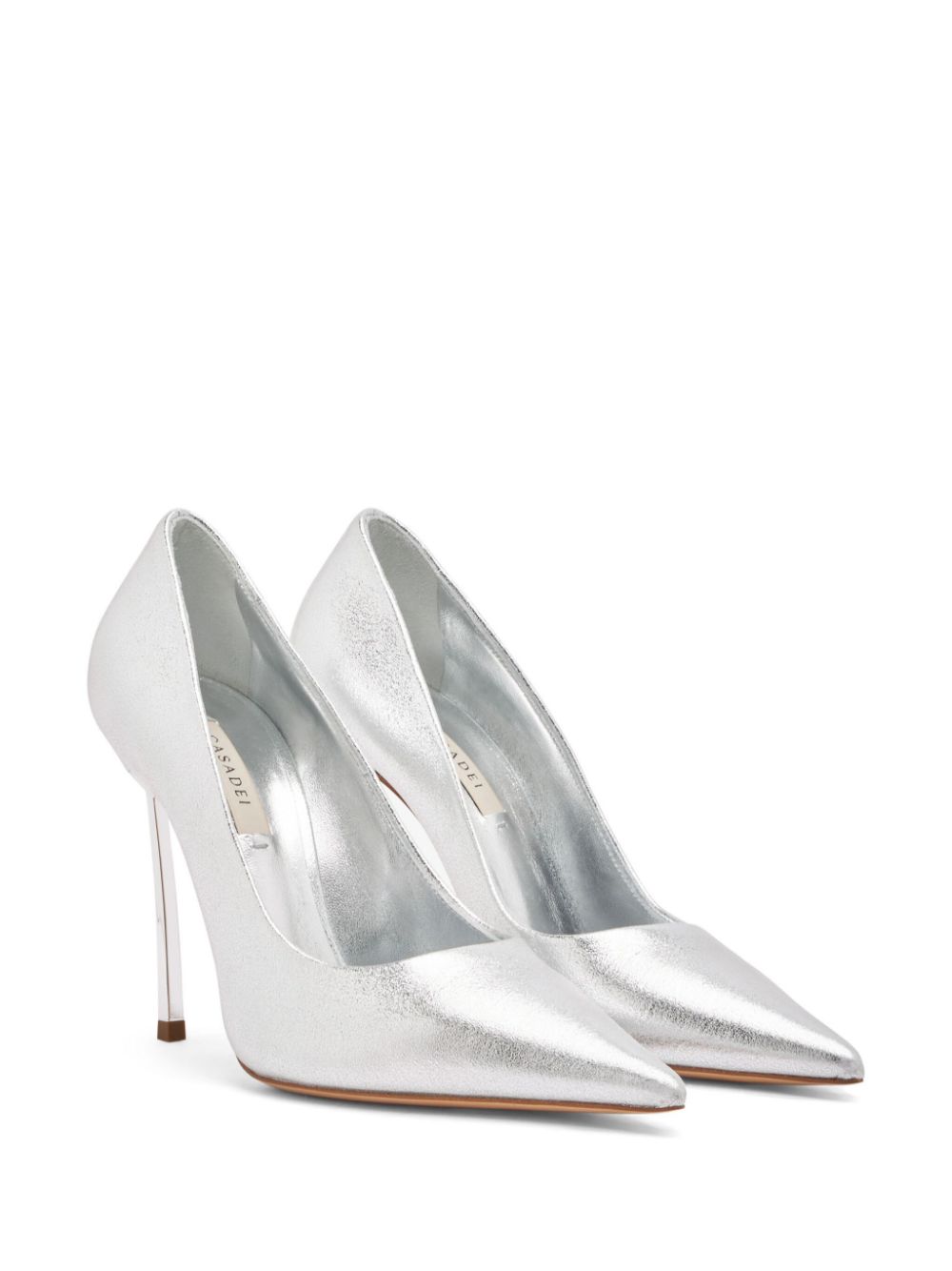 Casadei 100mm Superblade Wonder pumps Silver