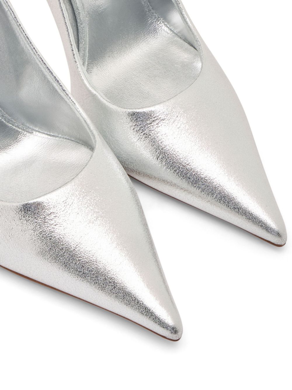 Casadei 100mm Superblade Wonder pumps Silver