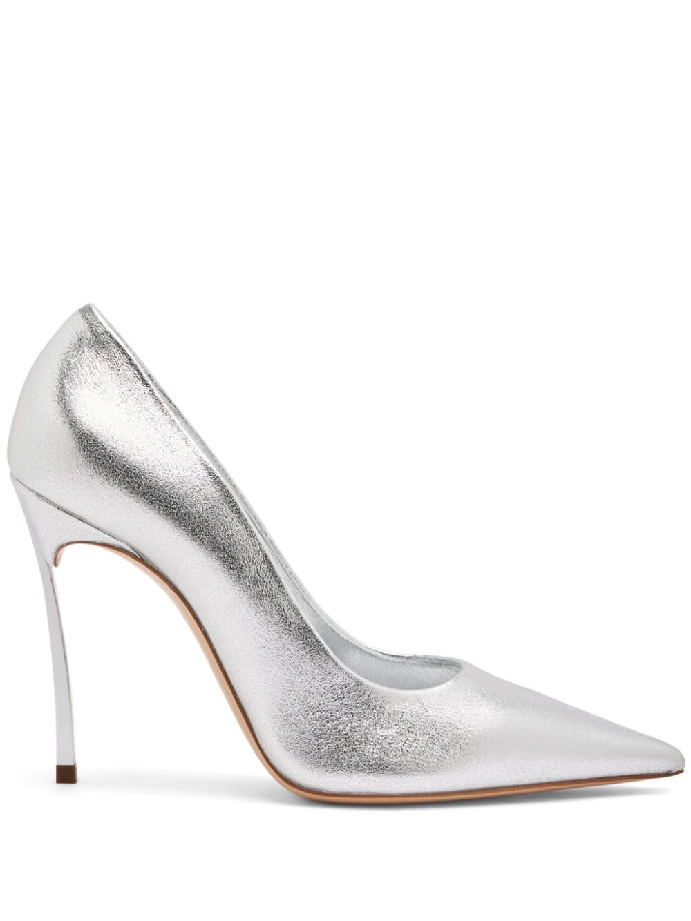 Casadei 100mm Superblade Wonder pumps Silver