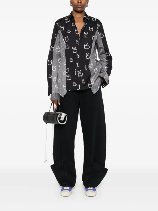 Black Comme Des Garçons グラフィック シャツ | ブラック | FARFETCH JP