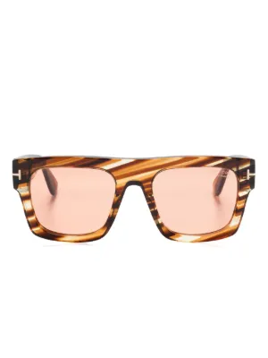 TOM FORD Eyewear トータスシェル サングラス | ブラウン | FARFETCH JP