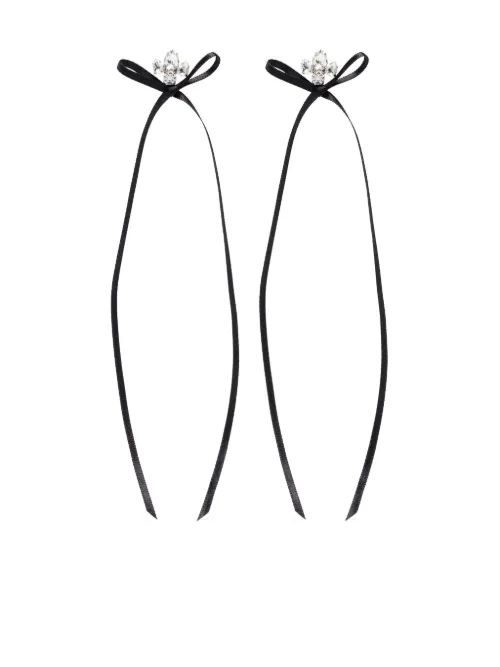 Boucles d'oreilles Bow Ribbon - Simone Rocha - Modalova