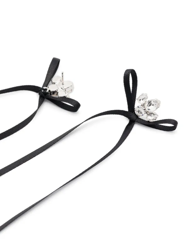 Simone Rocha Bow Ribbon ピアス Simone Rocha Bow Ribbon ピアス | シルバートーン | FARFETCH JP