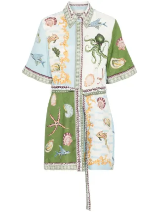 alemais bath house mini dress Alemais BATH HOUSE MINI DRESS - Shirt dress - multi-coloured