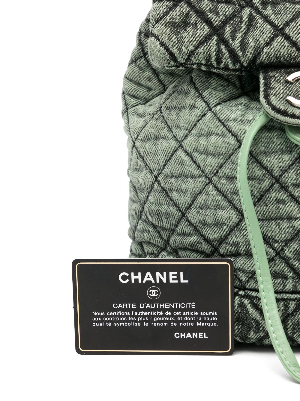 CHANEL 2020 denimpressions backpack Women