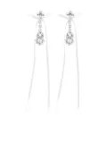 Simone Rocha Bow Ribbon drop earrings - White