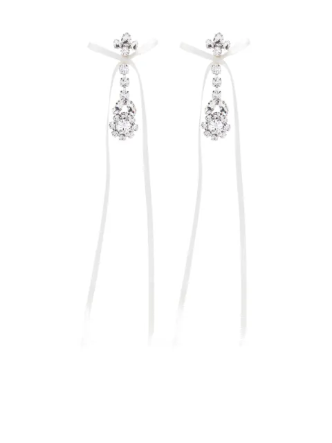 Simone Rocha Bow Ribbon drop earrings