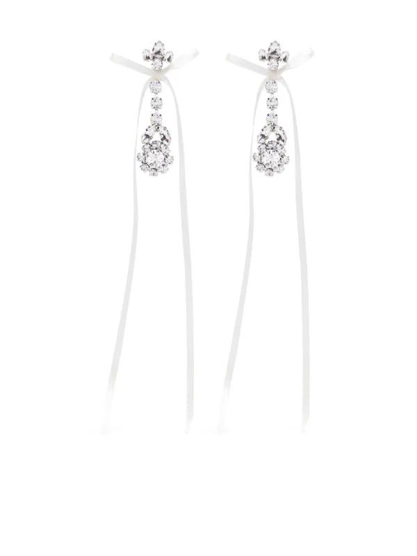 SIMONE ROCHA ピアス フラワー ビーズ 花 ドロップ リボン SIMONE ROCHA ピアス フラワー ビーズ 花 ドロップ (Simone