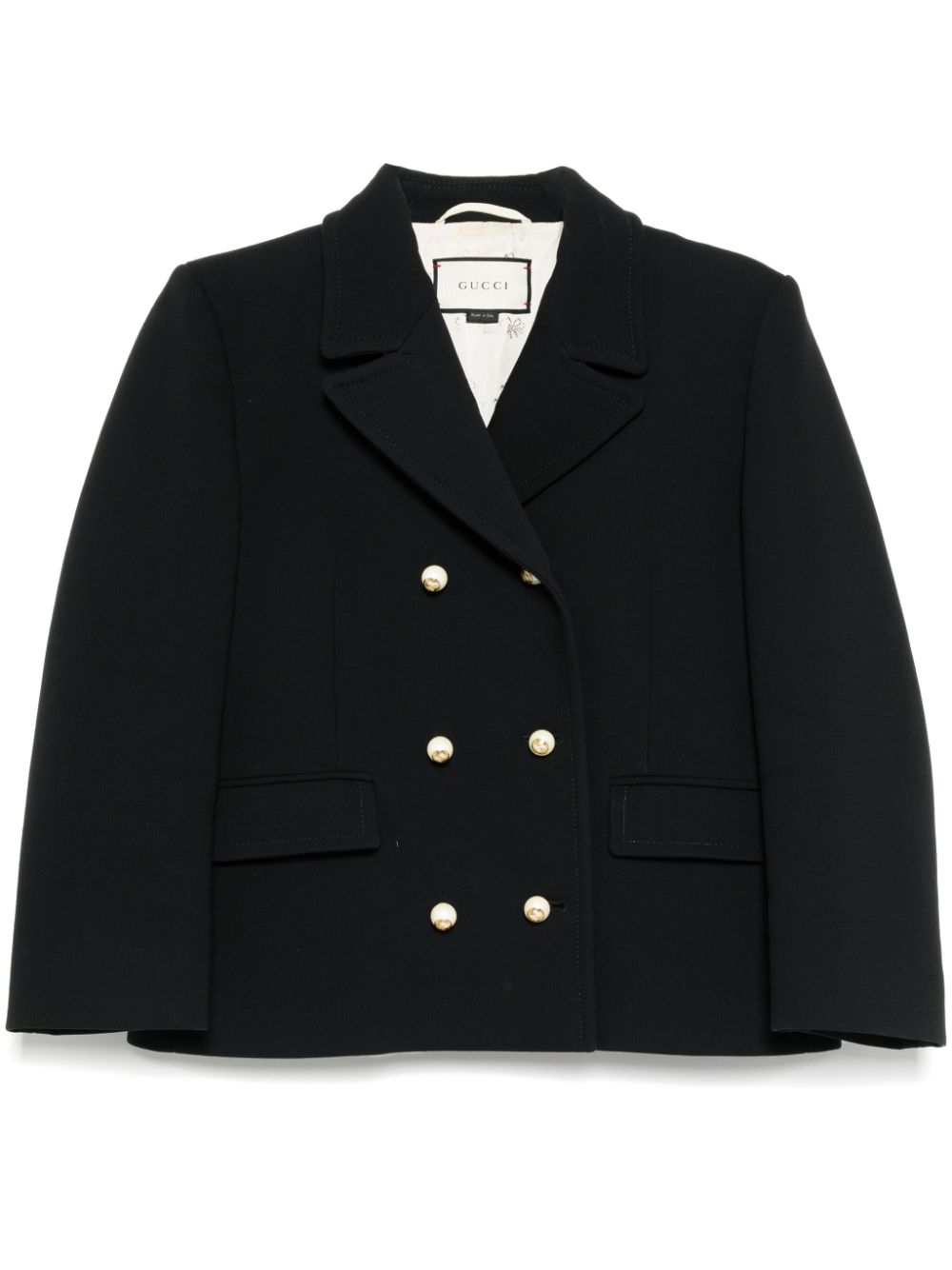 Gucci Pre-Owned GG buttons blazer – Black