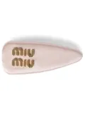 Miu Miu satin hair clip - Pink