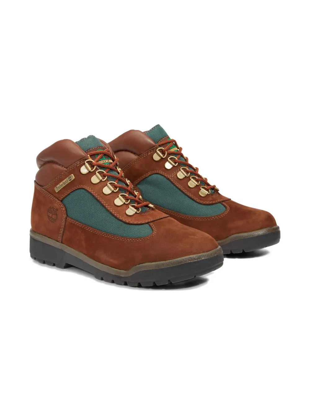 Timberland Kids Field lace-up boots - ブラウン Timberland Kids Field lace-up boots - ブラウン