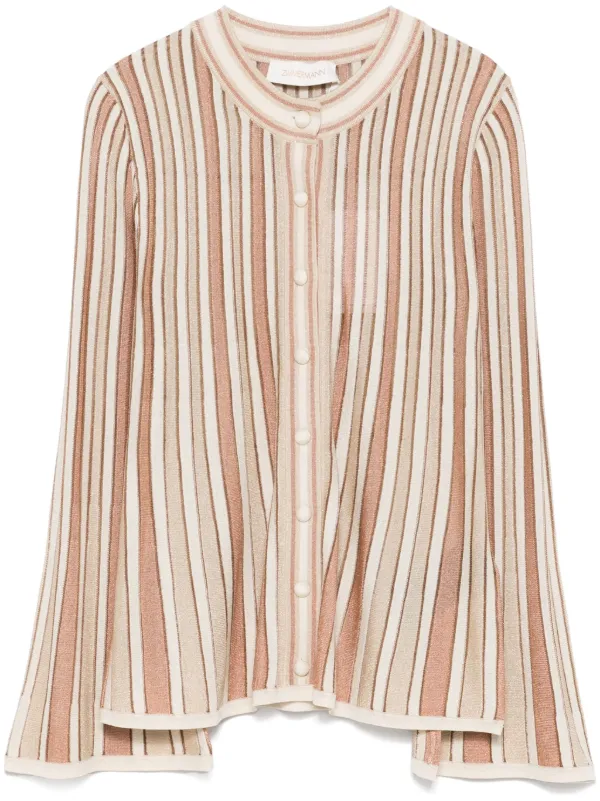 Zimmermann Crush Cardigan in Neutrals