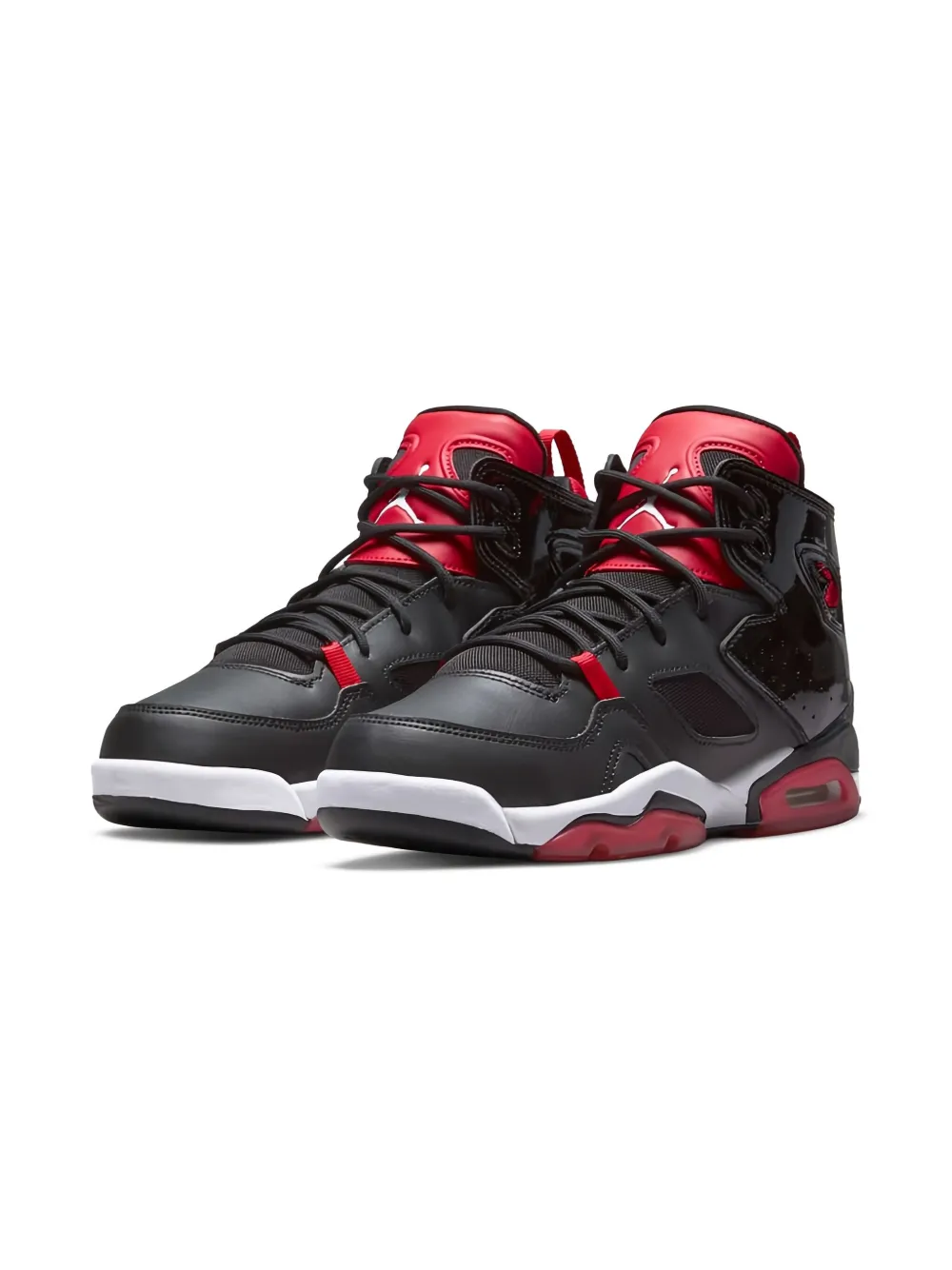 Jordan Kids Jordan Flight Club 91 Black/University Red/White sneakers - Zwart