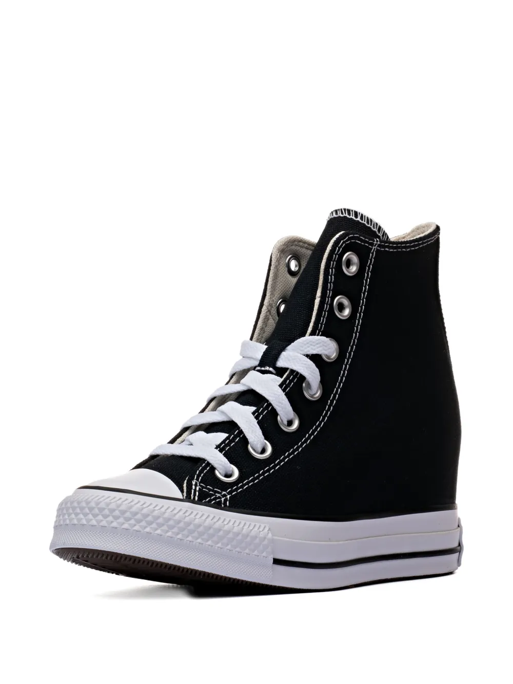 Converse Chuck Taylor All Star Wedge Platform Hi "Black White" sneakers