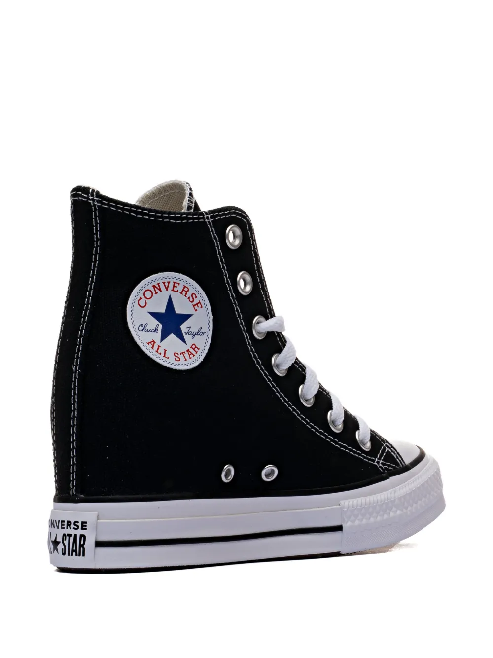 Converse Chuck Taylor All Star Wedge Platform Hi "Black White" sneakers