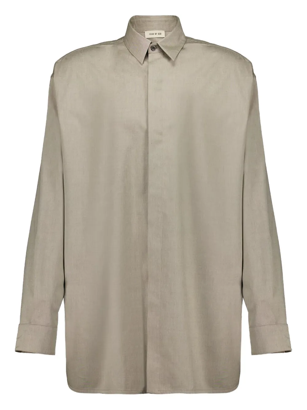 FEAR OF GOD ESSENTIALS Oxford overhemd Beige