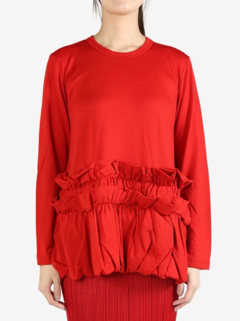 Comme Des Garcons Comme Des Garcons draped blouse Women