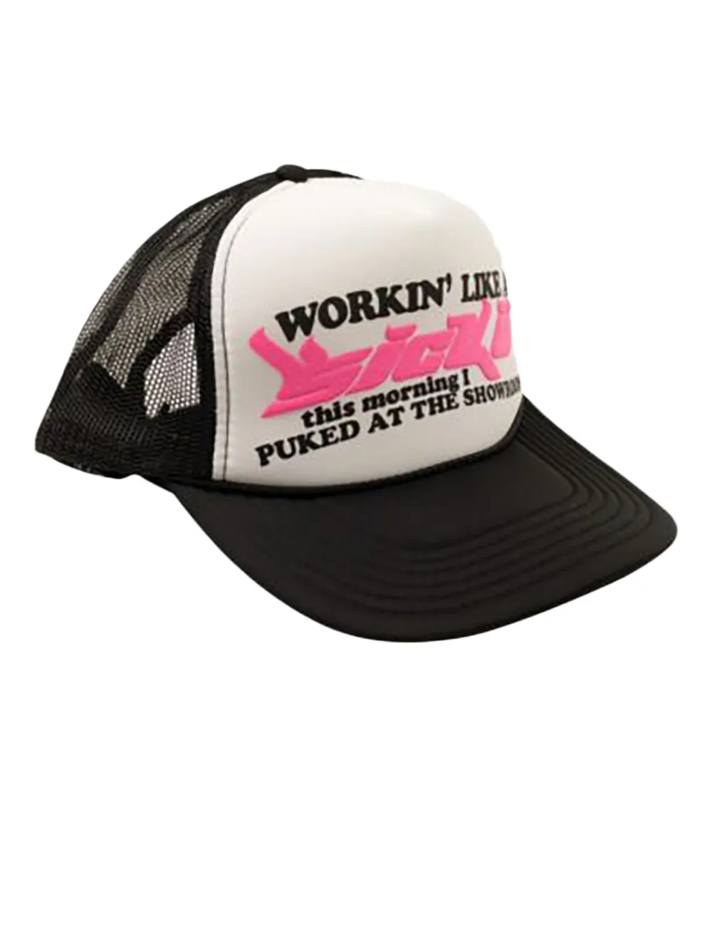 Sicko logo-print trucker cap - Zwart