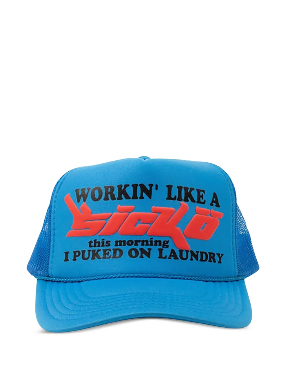 logo-print trucker cap