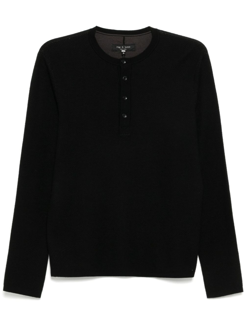 rag & bone Bennet henley - Black