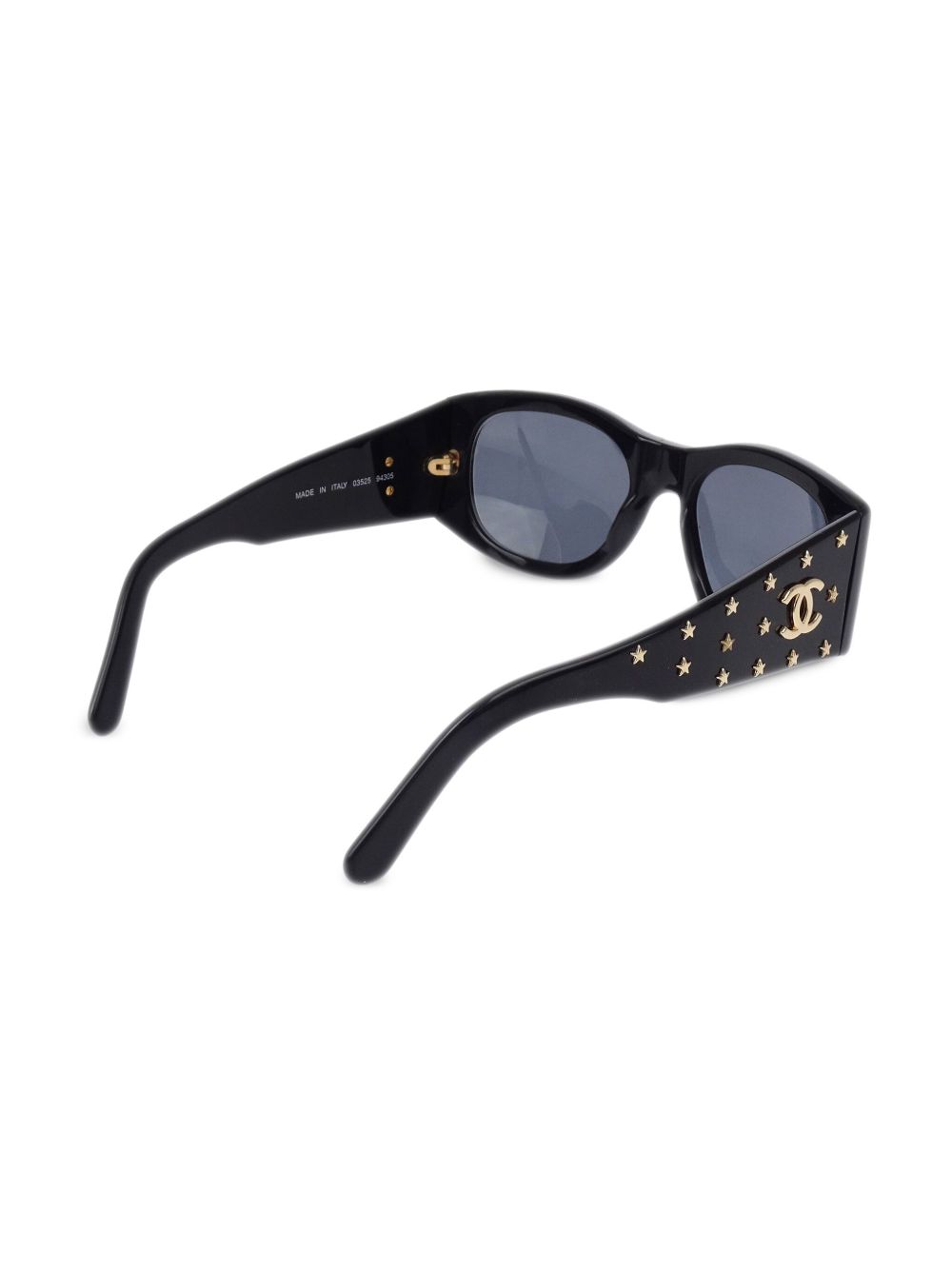 CHANEL Pre-Owned 1990-2000s cat-eye sunglasses - Zwart