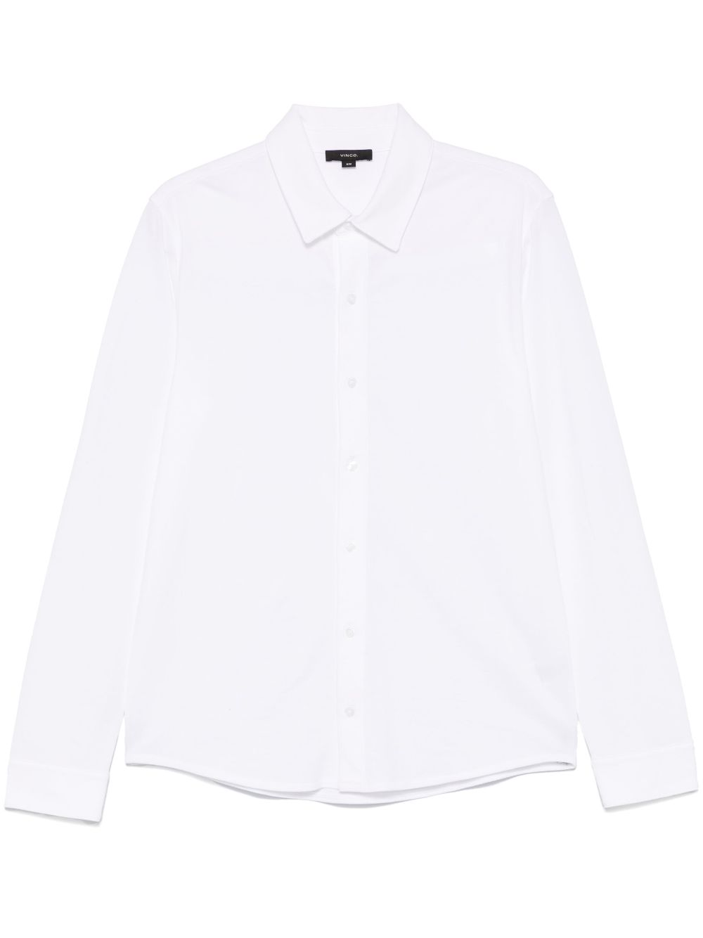 Vince piqué-weave cotton shirt - White