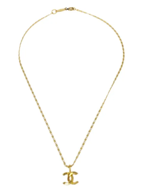 CHANEL Pre-Owned 1982 pre-owned Halskette mit CC-Anhänger