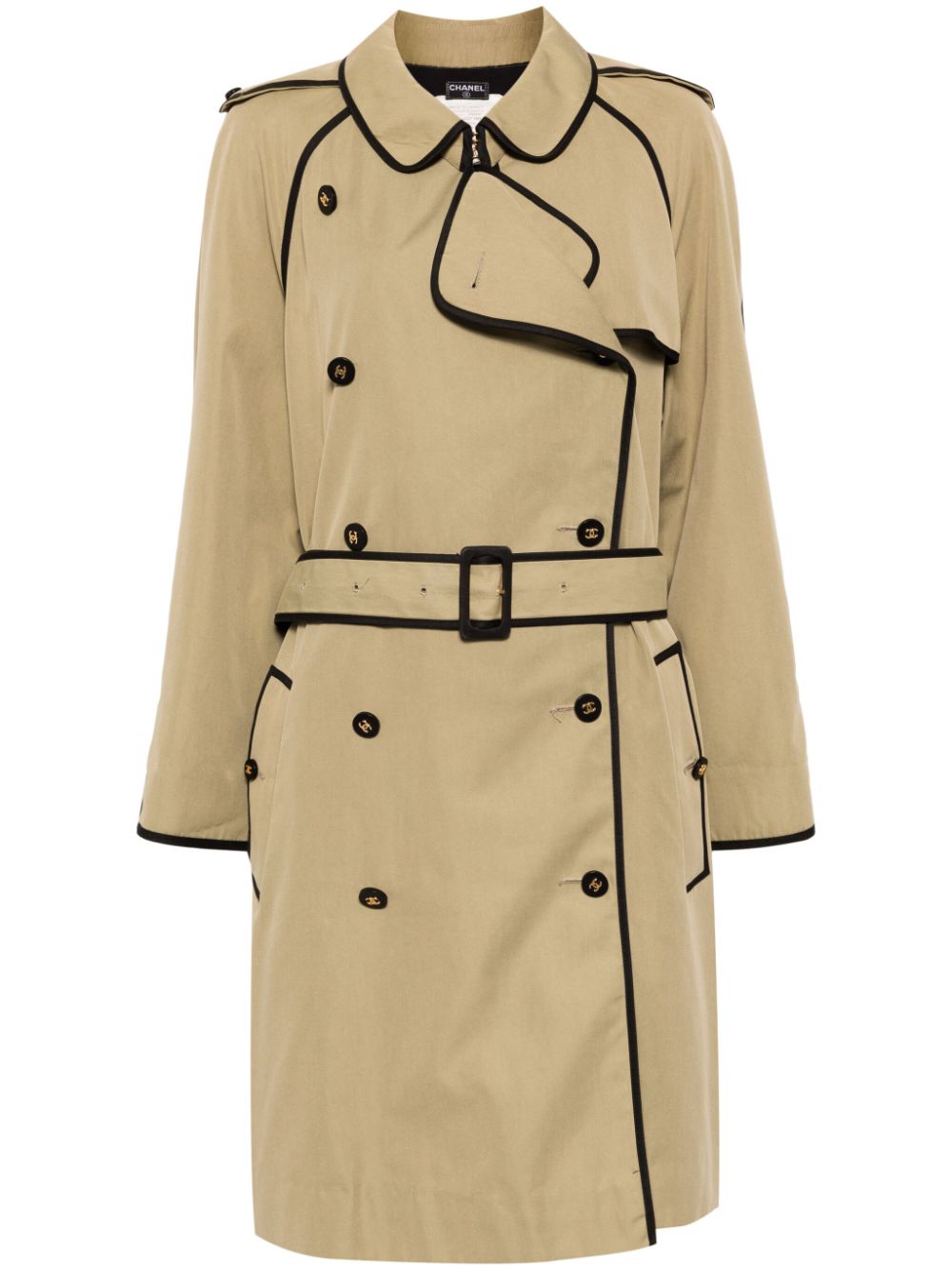 Affordable HOT SALE CHANEL 1990-2000s trench coat Women