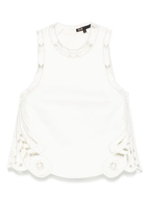Maje embroidered tank top