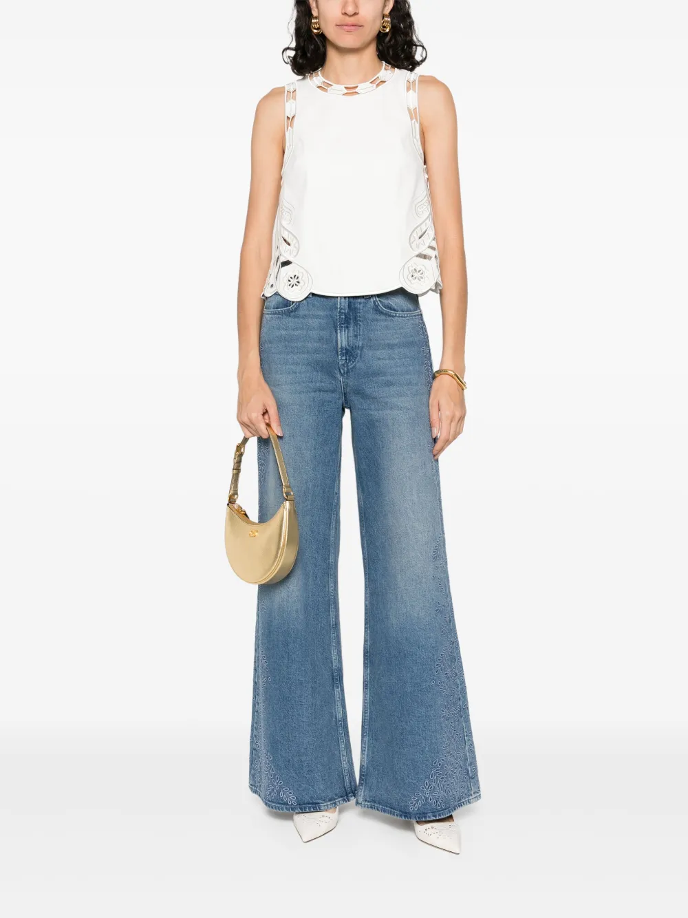 Maje embroidered tank top | Vests & Tank Tops | Image 2