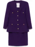CHANEL Pre-Owned 1990-2000s suit jacket skirt - Purple