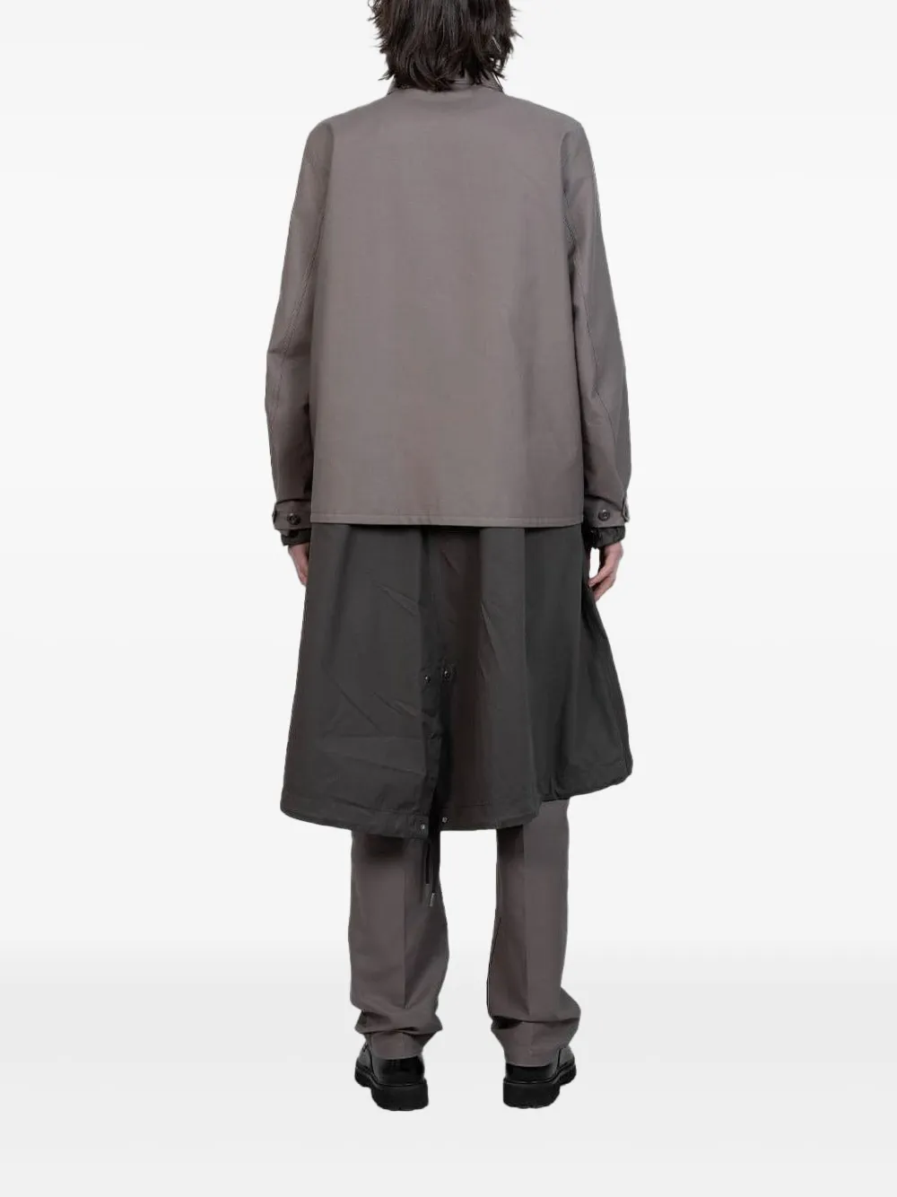 sacai Gelaagde jas Beige