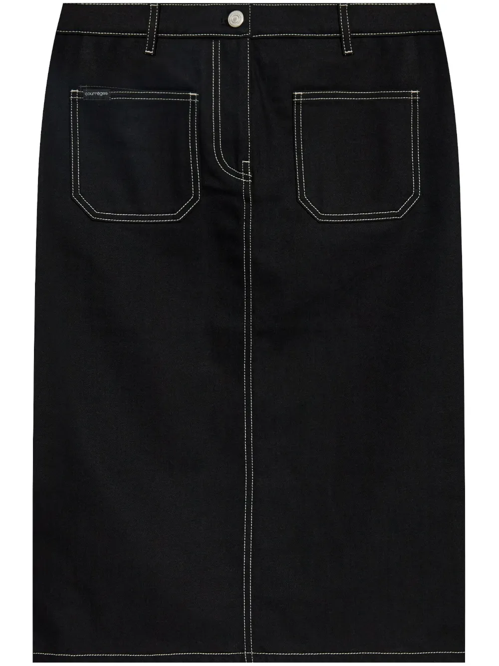 Courrèges Denim rok Zwart