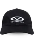 VETEMENTS logo-embroidered cap - Black