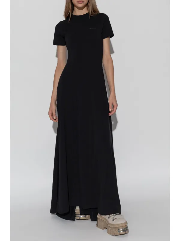 Vetements Flared Maxi Dress - Black Vetements Flared Maxi Dress - Black